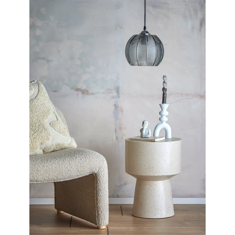 CE-Gecertificeerd Bloomingville Adar hanglamp, grijs, glas