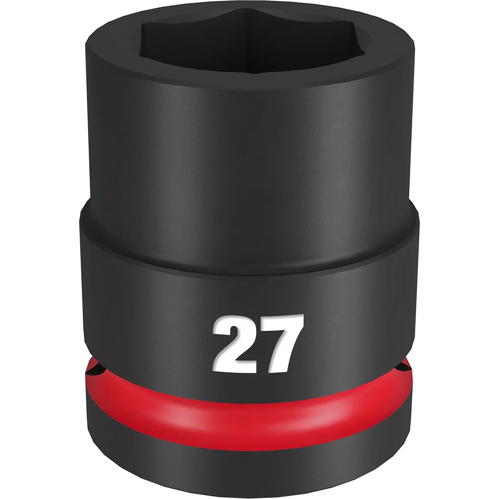 Kunststof Eind MILWAUKEE SHOCKWAVE Impact Duty 3/4" Drive 27MM Standaard 6 Point Socket