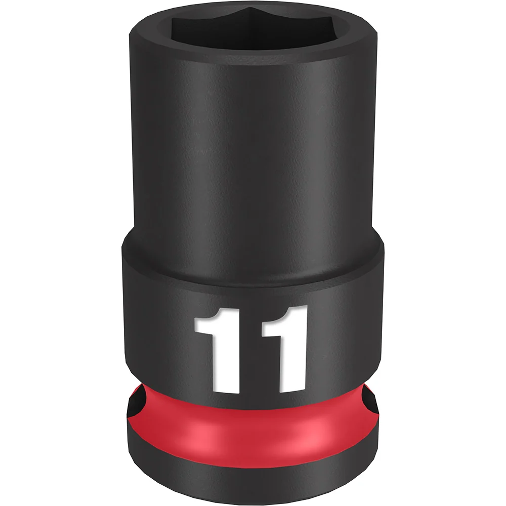 MILWAUKEE SHOCKWAVE Impact Duty 3/8" Drive 11MM Basis 6 Point Socket