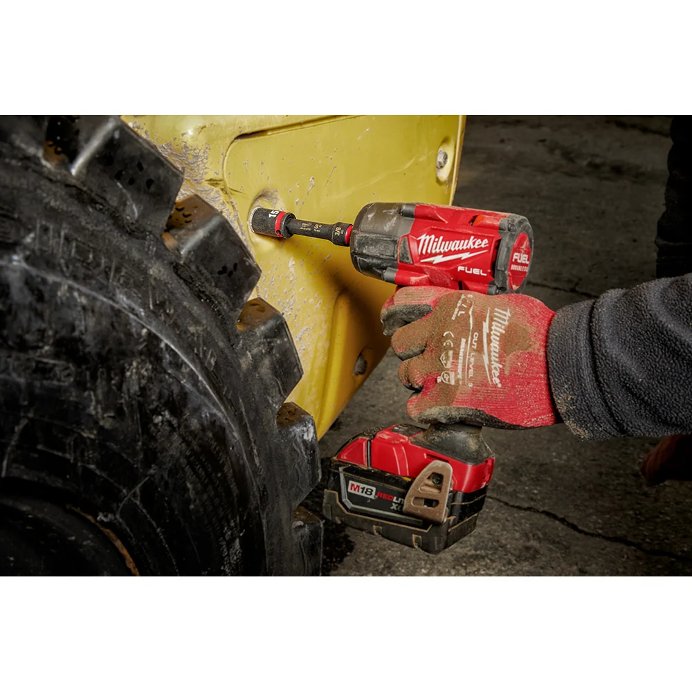 MILWAUKEE SHOCKWAVE Impact Duty 3/8" Drive 15MM Typisch 6 Point Socket