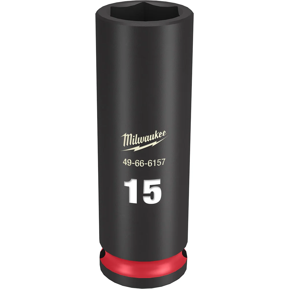 MILWAUKEE SHOCKWAVE Impact Duty 3/8" Drive 15MM Deep 6 Point Socket