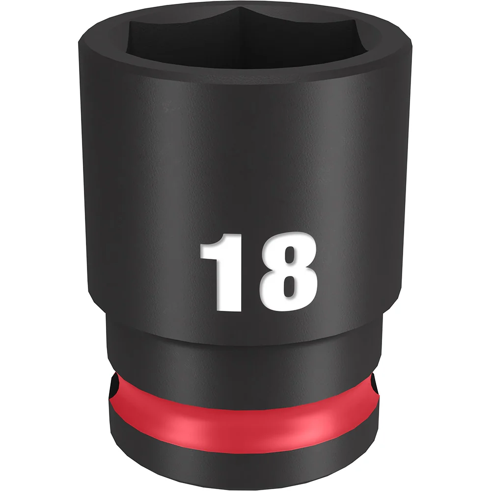 MILWAUKEE SHOCKWAVE Impact Duty 3/8" Drive 18MM Normaal 6 Point Socket