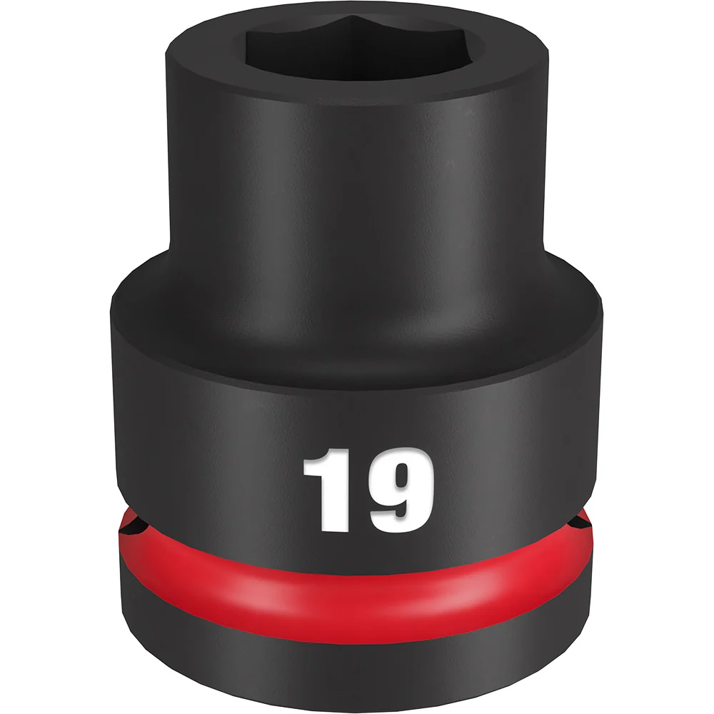 MILWAUKEE SHOCKWAVE Impact Duty 3/4" Drive 19MM Typisch 6 Point Socket