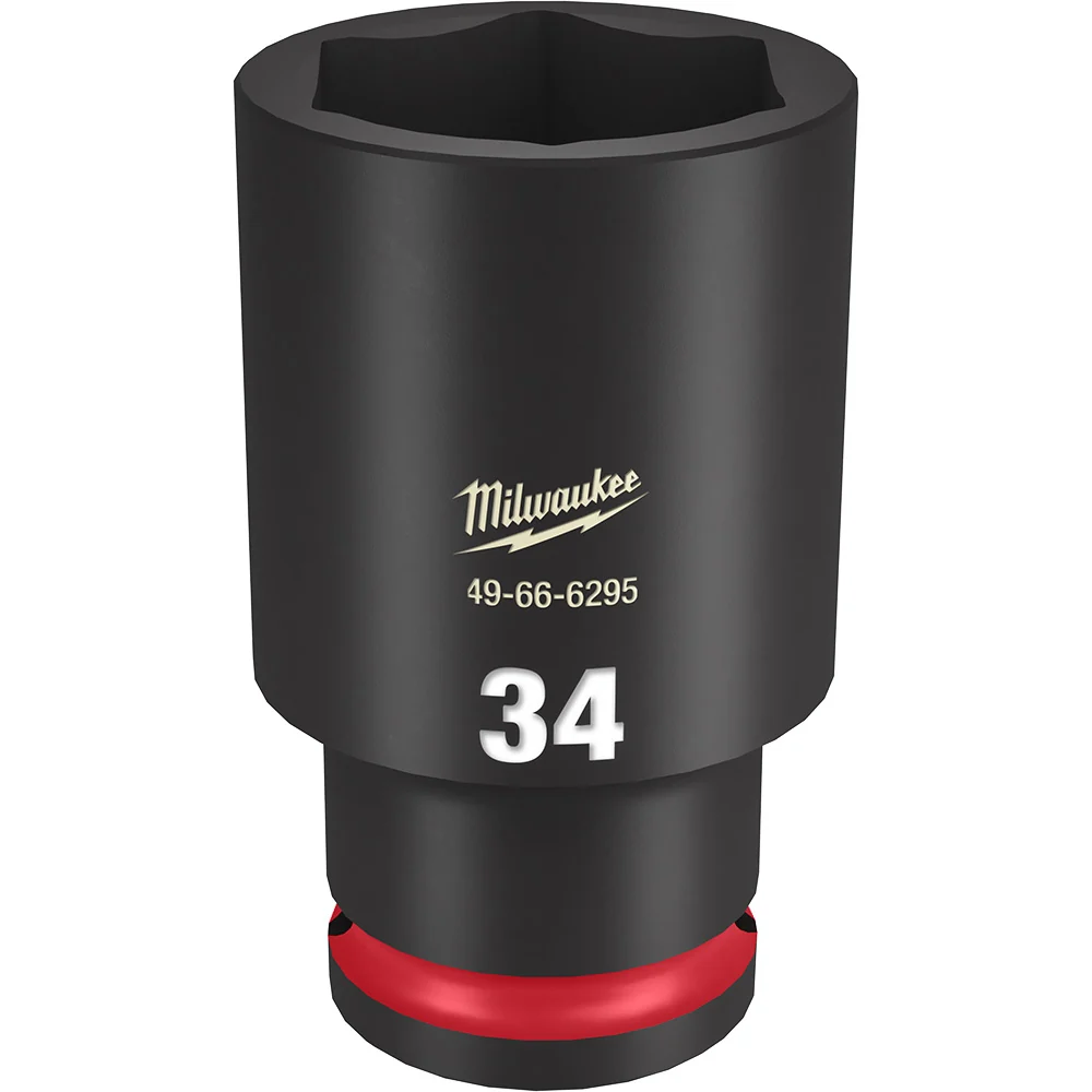 MILWAUKEE SHOCKWAVE Impact Duty 1/2" Drive 34MM Deep 6 Point Socket