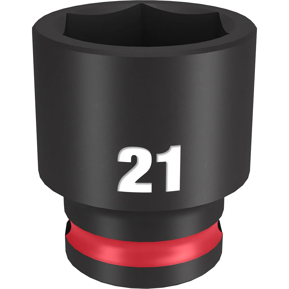 Professionele Kwaliteit MILWAUKEE SHOCKWAVE Impact Duty 3/8" Drive 21MM Typisch 6 Point Socket