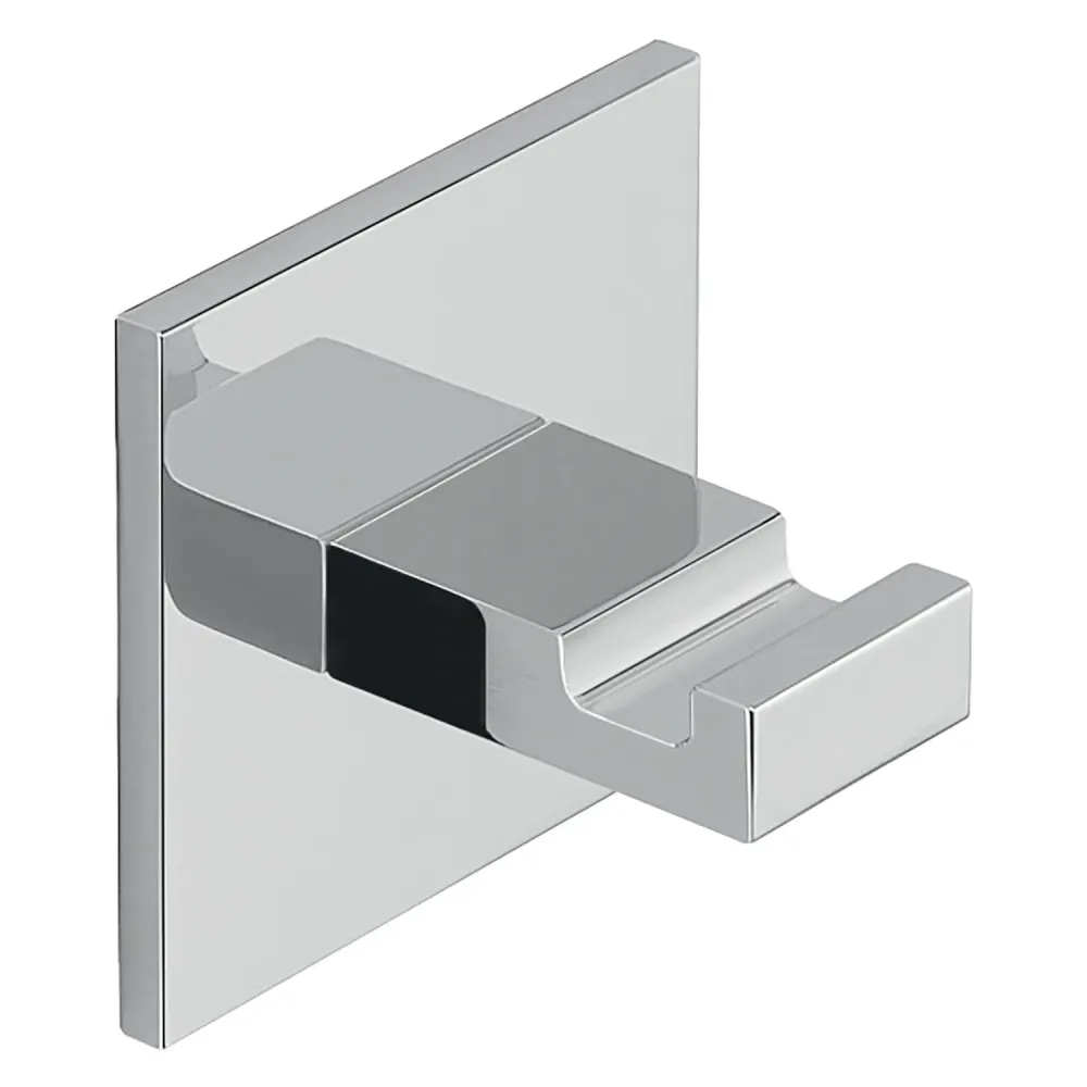 Vlakke Afdek Single Aluminium Coat Rack Malta model Gedy - Chrome