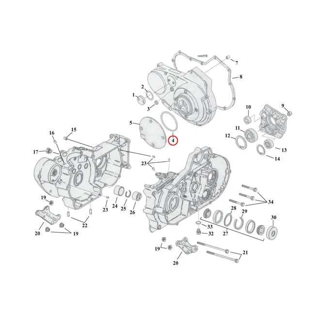 Cometic O-Ring, Insp. Cover Clutch Harley-Davidson voor Hoge Temperaturen