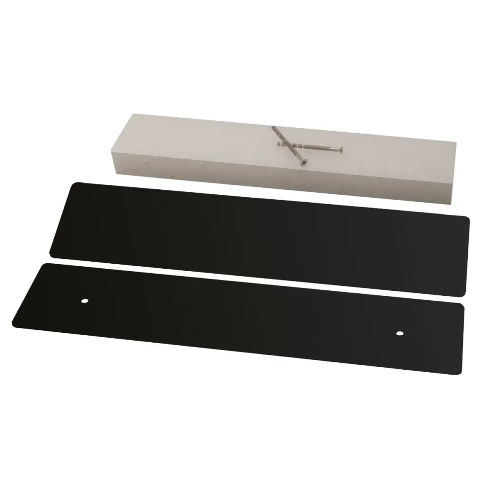 STOER! Briefplaat Afdichter London Zwart voor Buiteninstallaties
