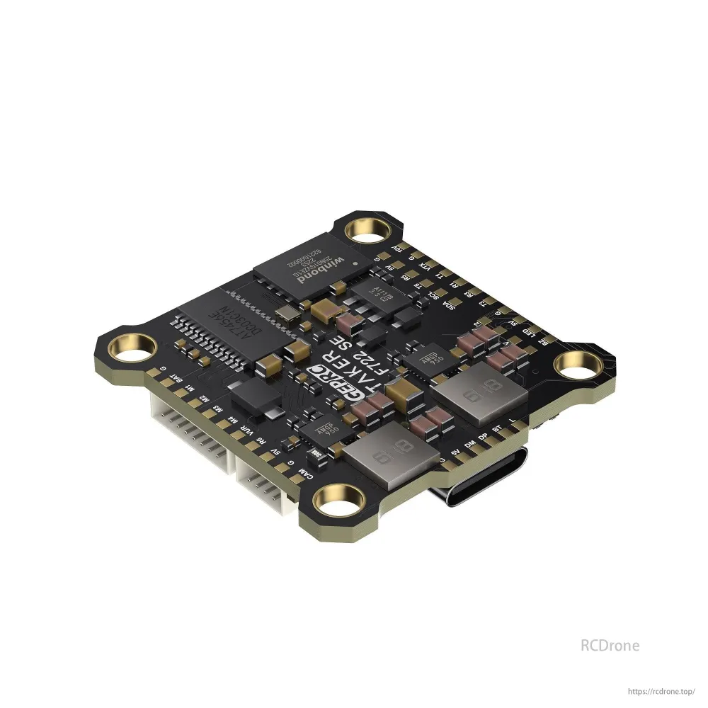 GEPRC TAKER F722 SE Flight Controller – STM32F722, 6 UARTs, 2–6S, MPU6000, Duaal BEC, 25.5x25.5mm FPV Drones