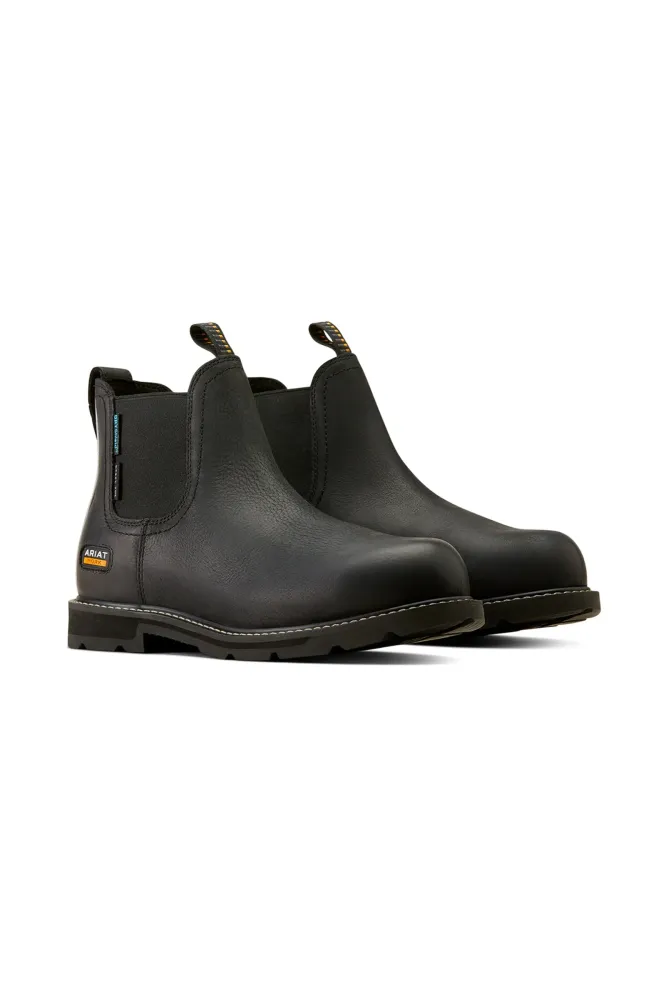 Groundbreaker H2O Men's Chelsea Boots Staalsoort Toe Black 10
