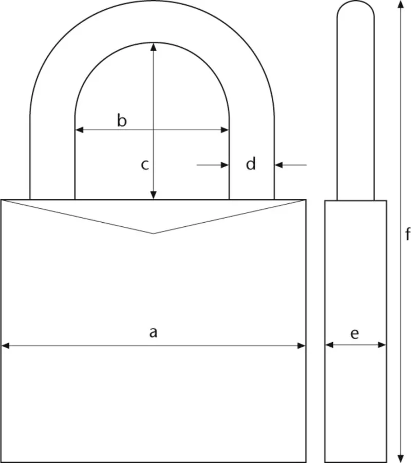 ABUS cilinder hangslot 65/40 - 40mm - gelijksluitend op nr. KA0403