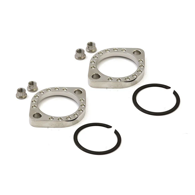 Professionele Uitvoering Evolution Industries, Kit De Brida De Escape SS. Tuercas De 12 Puntas Para Harley-Davidson