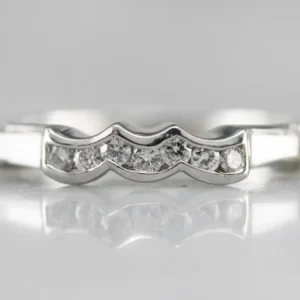 Diamond Platinum and 18K Verguld Enhancer Band voor Zware Deuren