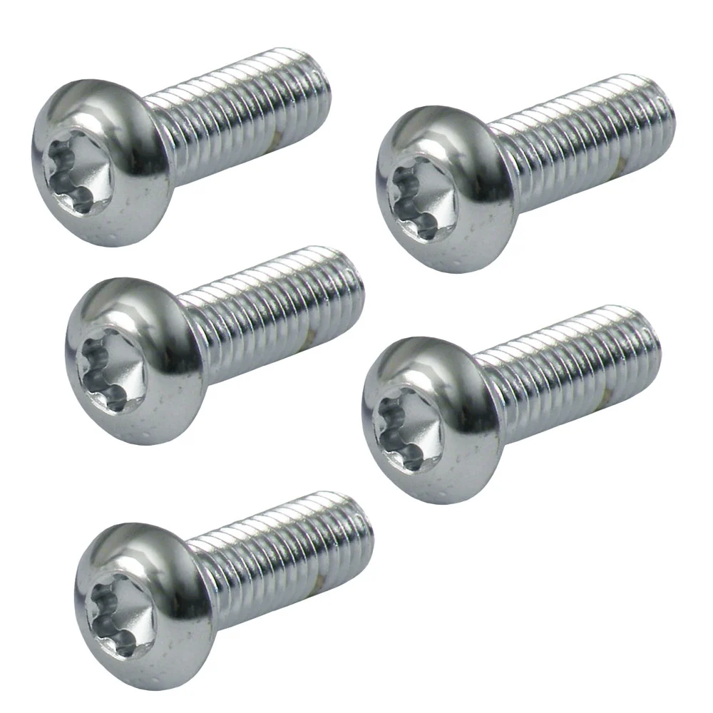 Vierkante 5 Tornillo Para Harley-Davidson 3/8"-16 X 1" Button Head Metaalglans Torx