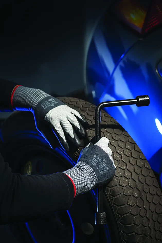 Showa Allround handschoen - 381 - microporeuze nitril gecoat - grijs - maat XL
