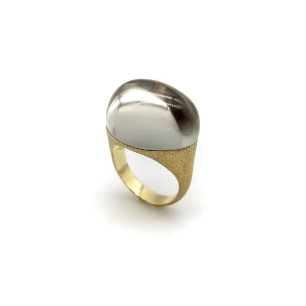 18K Gold H. Stern Golden Stones Ring Rock Crystal