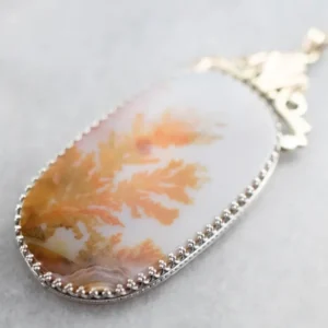 Breed Agate Statement Pendant Heavy Duty Constructie