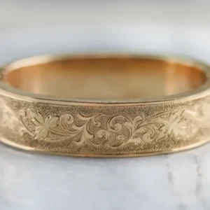Engraved Ivy Vine Gold-Fill Bracelet