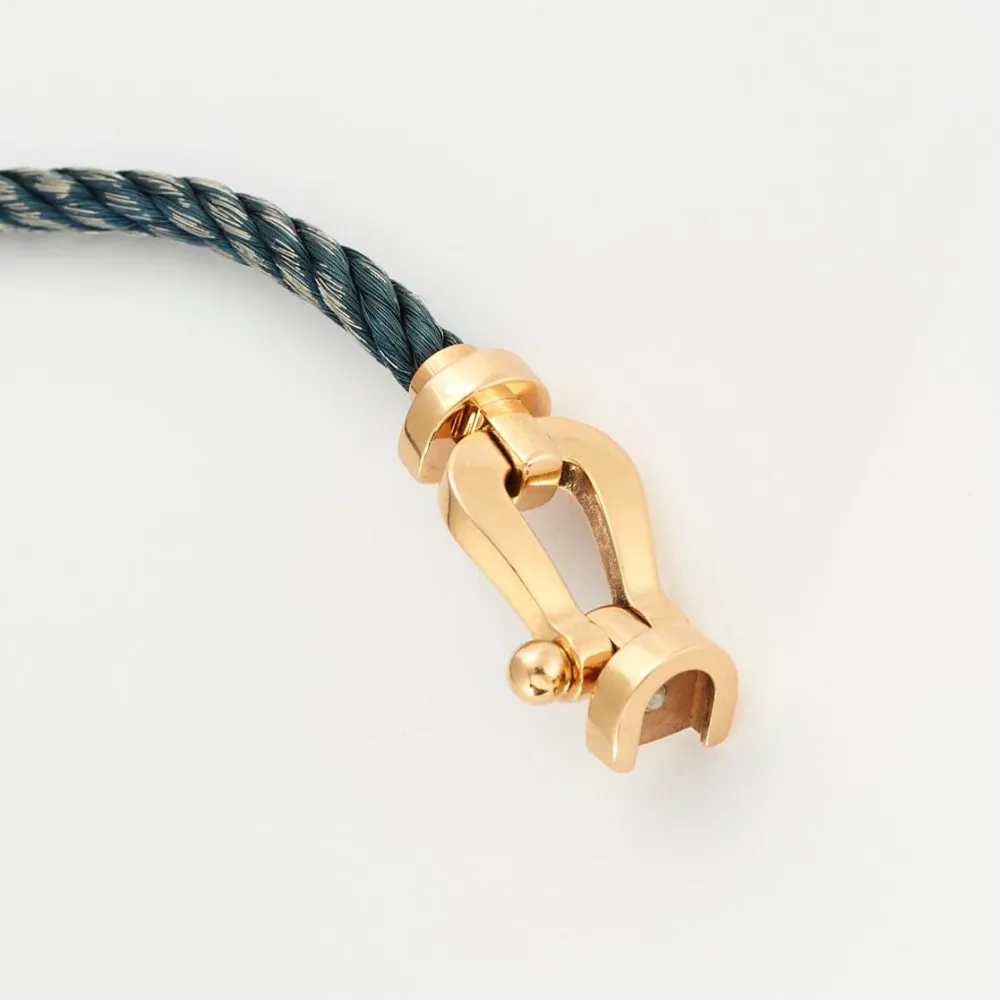 FRED - Bracelet Force 10 rose gouden and steel
