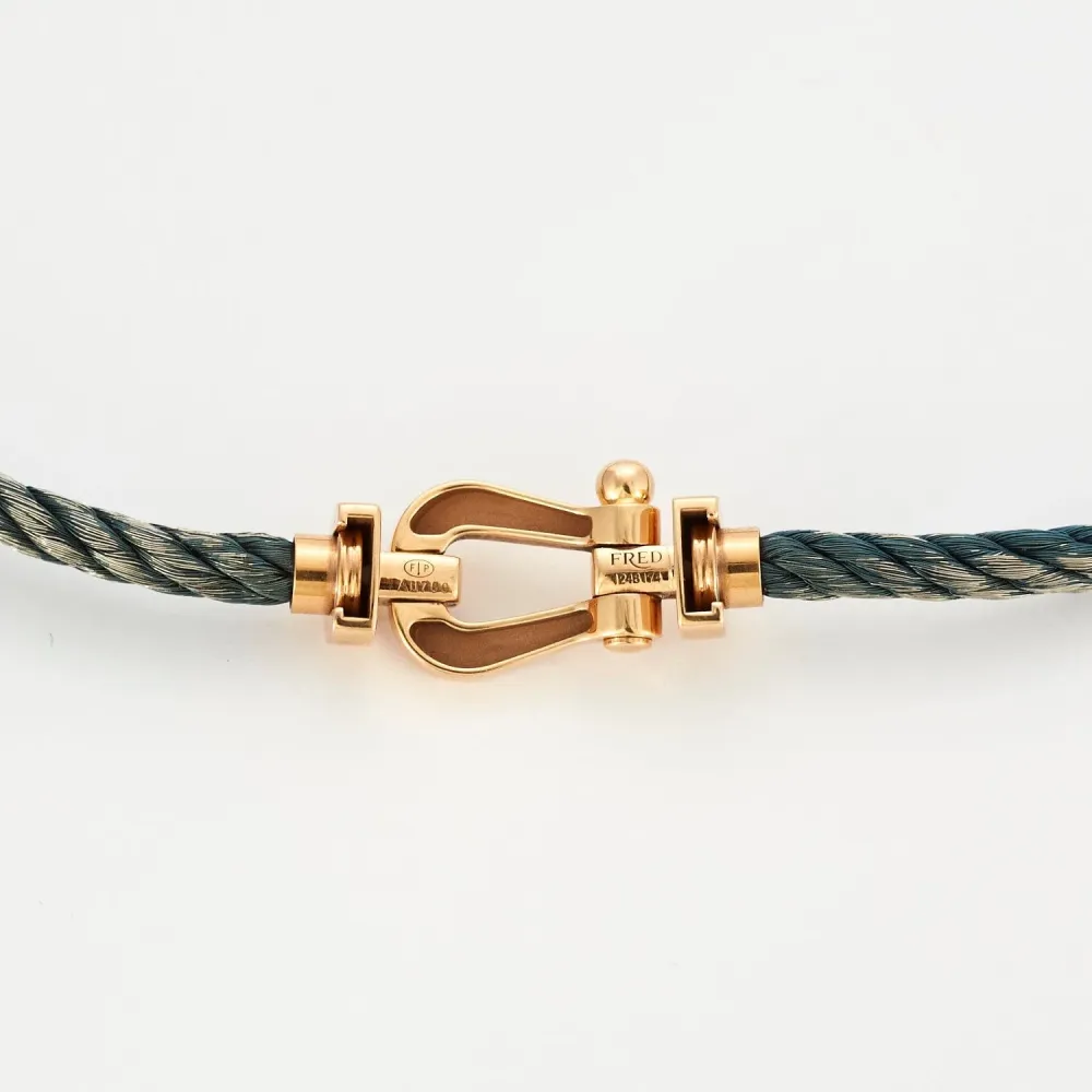 FRED - Bracelet Force 10 rose gouden and steel