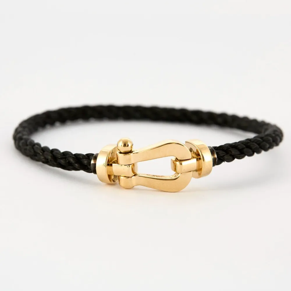 FRED - Force 10 - Steel and yellow verguld bracelet RVS A2