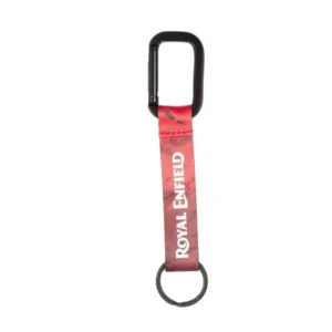 Keychain Royal Enfield Rood Carabiner
