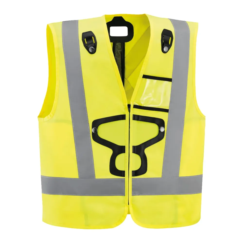 U-vormige Petzl’s Hi-Viz Vest NEWTON Harness Mosterdgeel
