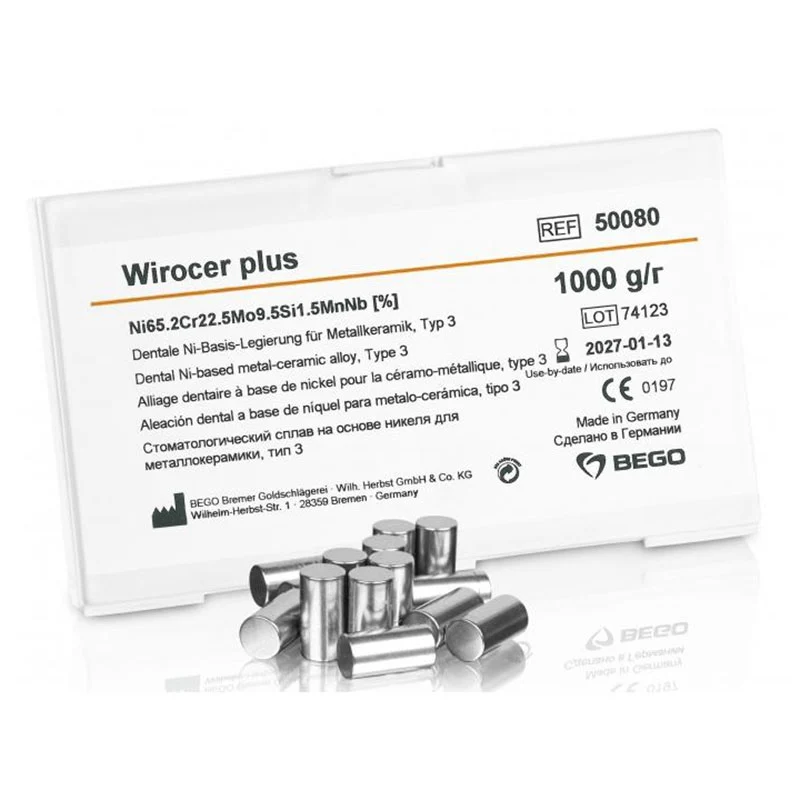 Wirocer more metal or CR Bego - Keramiek reinforcement - Bridges crowns