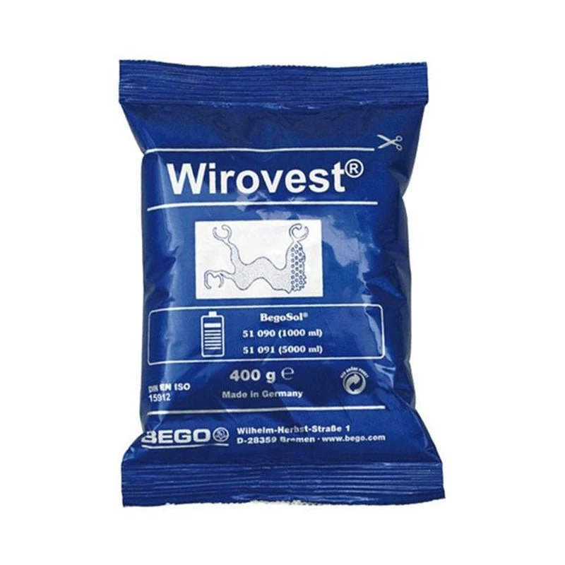 Wirovest Stellite Bego coating linking phosphate gelatin duplication met Verstelbare Maat