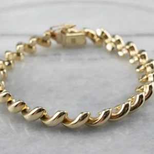 Yellow 14K Gold San Marco Chain Bracelet