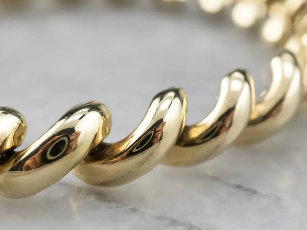 Yellow 14K Gold San Marco Chain Bracelet