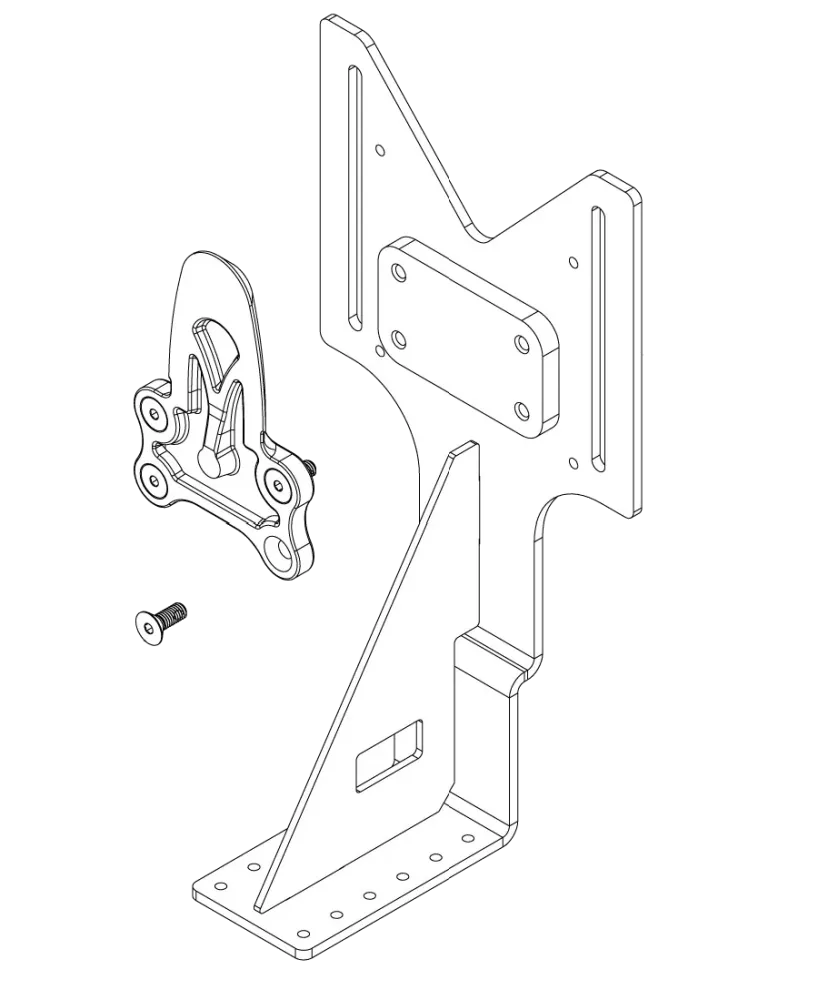 Zware Last UMount Attachment 10782 Trailer Storage Mount