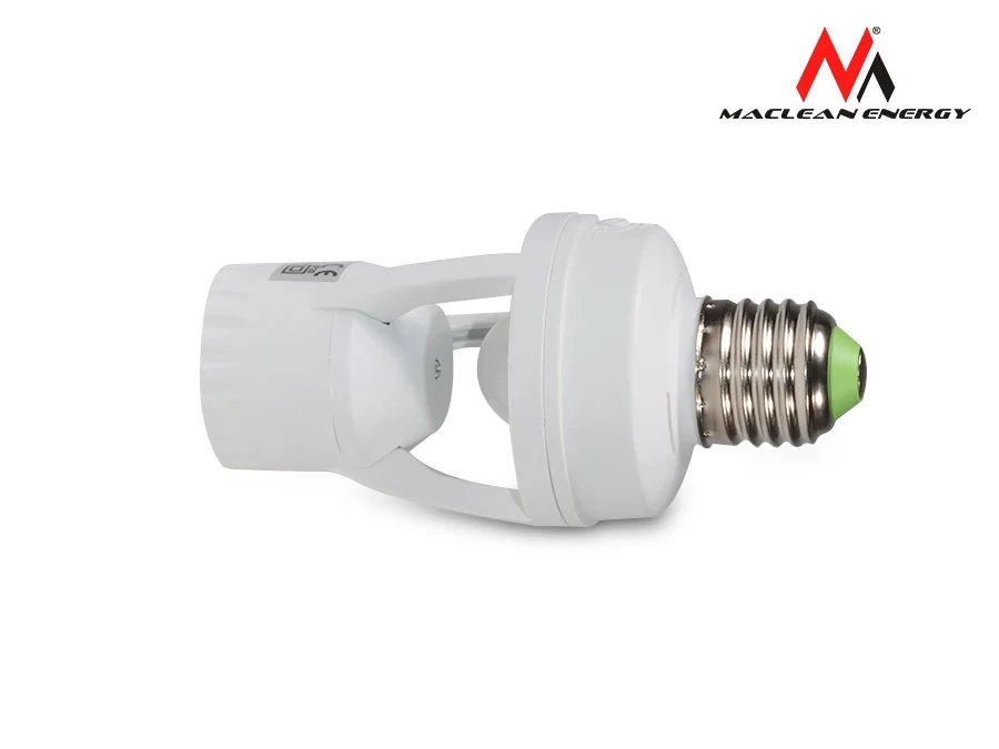 Industrieel Gecertificeerd PIR Infrarood Motion Sensor Detector Lamp Holder E27 LED -licht Socket Switch MCE24