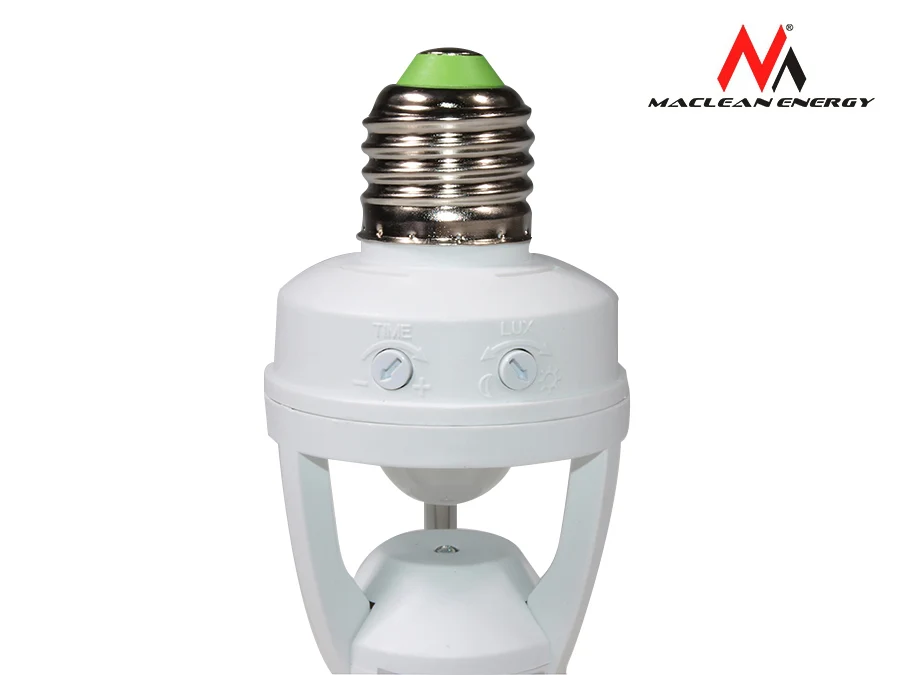 Industrieel Gecertificeerd PIR Infrarood Motion Sensor Detector Lamp Holder E27 LED -licht Socket Switch MCE24