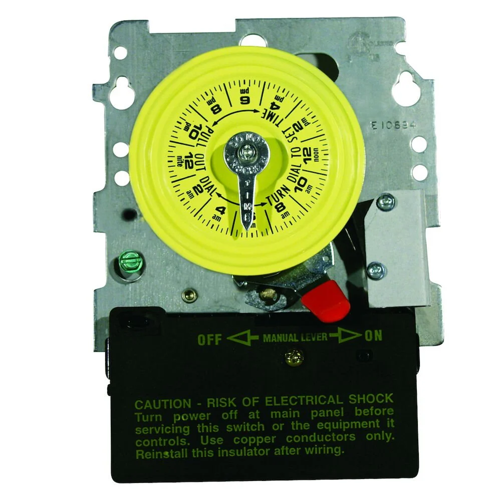 Intermatic - T104M201 - 24-Hour 208-277V Mechanical Time Switch, Mechanism Only voor Industriële Automatisering