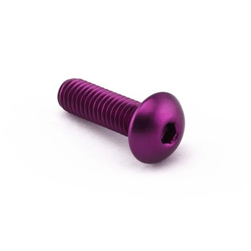 Tornillo Aluminio Pro-Bolt cabeza alomada M6 x (1.00mm) x 20mm LFB620XSP Violeta