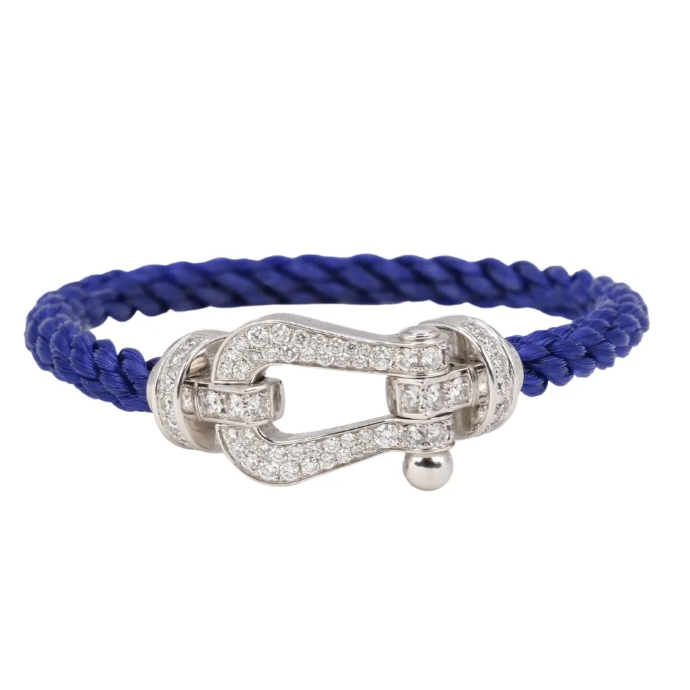 FRED - Bracelet Force 10 sneeuwwit gold, diamonds