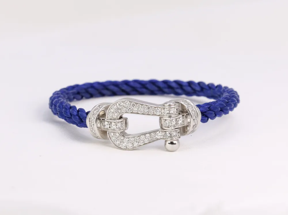 FRED - Bracelet Force 10 sneeuwwit gold, diamonds