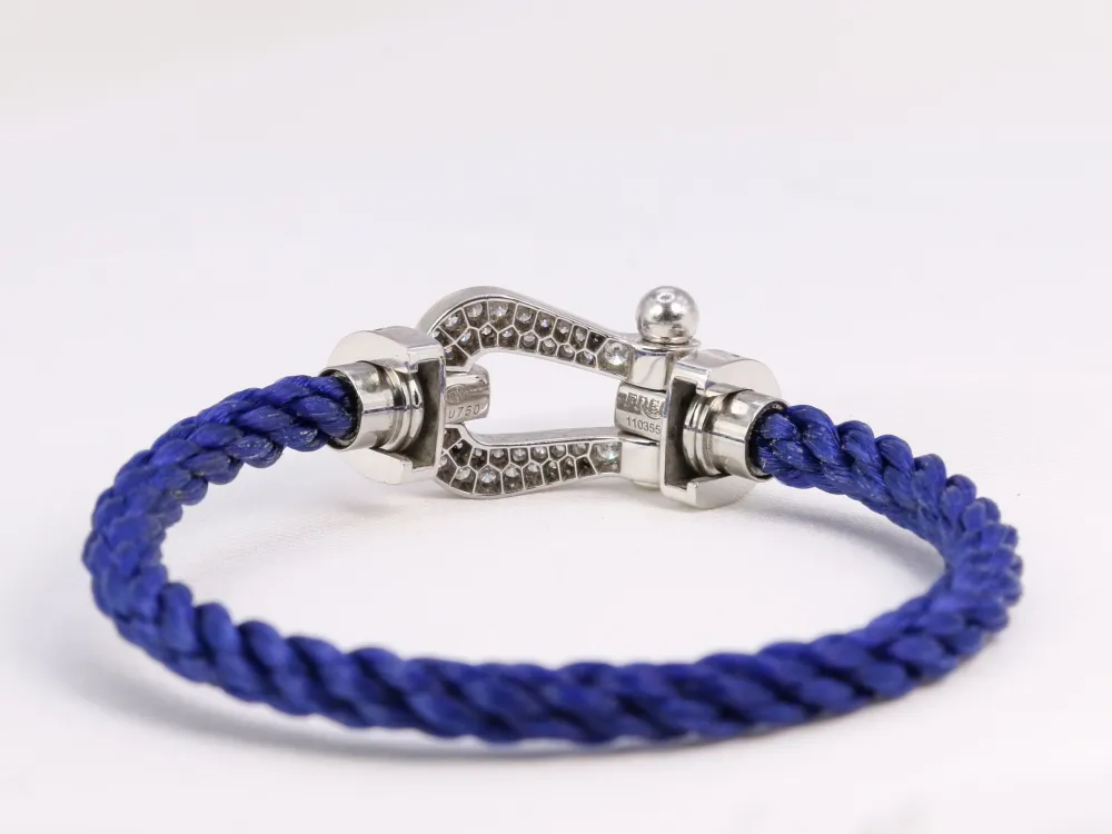 FRED - Bracelet Force 10 sneeuwwit gold, diamonds