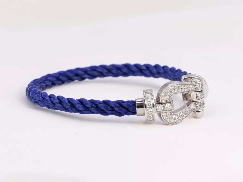 FRED - Bracelet Force 10 sneeuwwit gold, diamonds