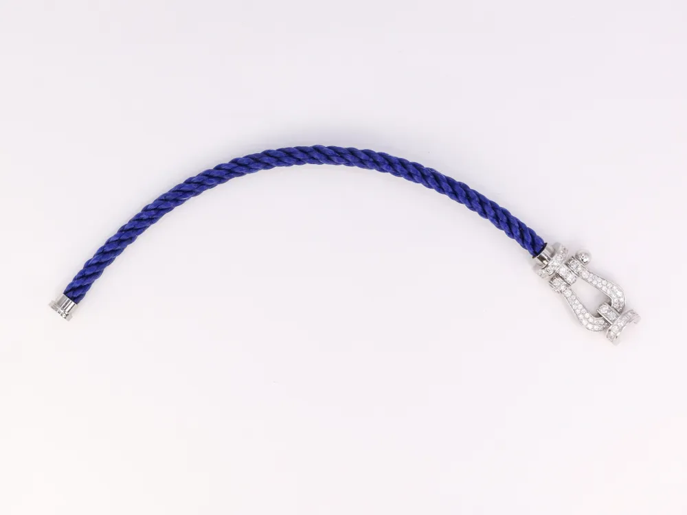FRED - Bracelet Force 10 sneeuwwit gold, diamonds