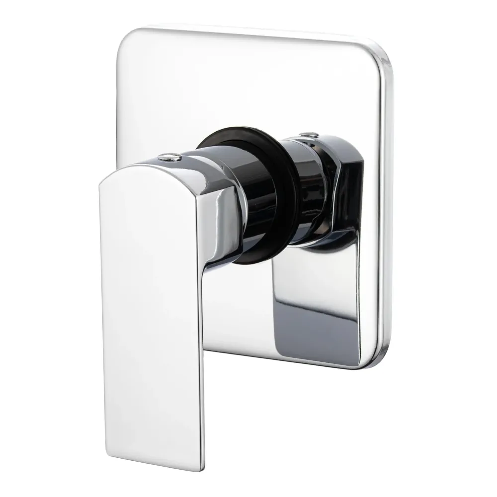 Shower kit one-way built- 300 mm square showerhead chrome-plated geel koper Fire