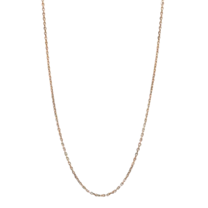 Diamond-cut curb chain met chipbreker