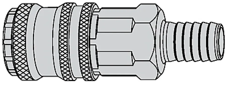 CEJN - veiligheidssnelkoppeling - eSafe 410 - 027 x 13mm slangpilaar - 10-410-2005