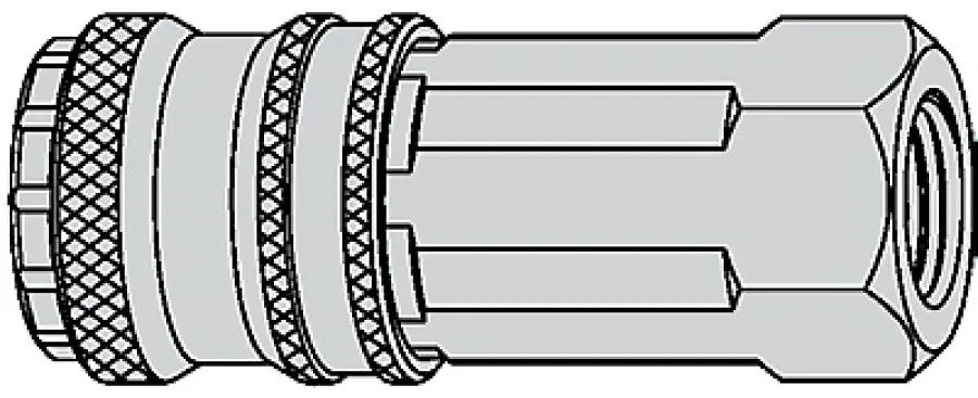 CEJN - veiligheidssnelkoppeling - eSafe 410 - 027 x G3/8 binnendraad - 10-410-2204
