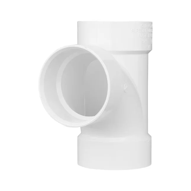 Charlotte Pipe 2- x 2- VINYL DWV Hub Sanitary Tee Non-Potable Water Applications