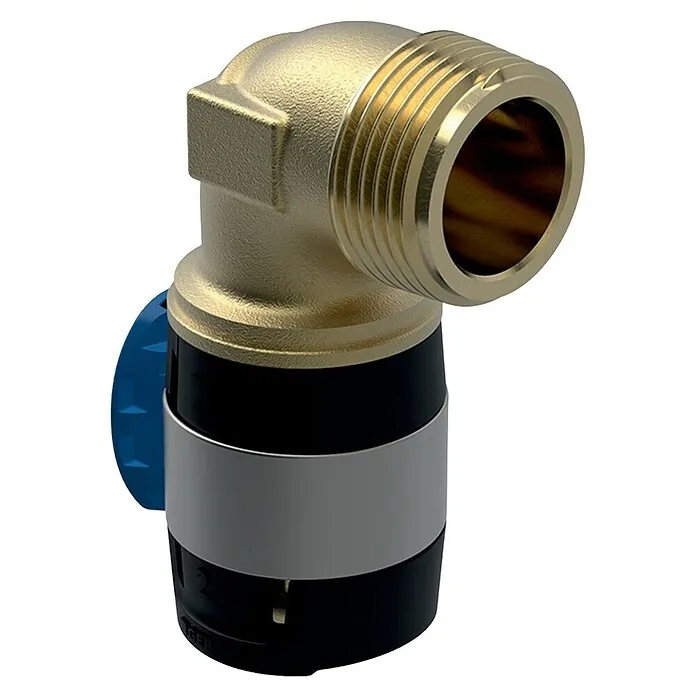 Geberit FlowFit Overgangsknie, persverbinding - Diameter: 25 mm, Buitendraad: ¾″