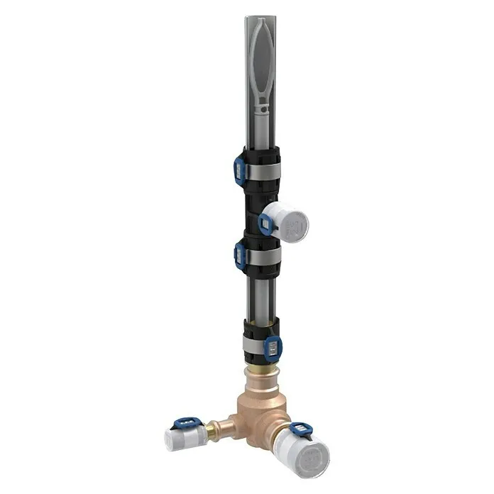 Geberit FlowFit Overgangsknie, persverbinding - Diameter: 25 mm, Buitendraad: ¾″
