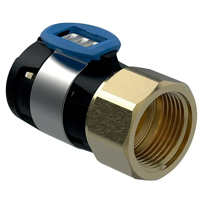 Geberit FlowFit Overgangsnippel, persverbinding - Diameter: 20 mm, Binnendraad: ½″