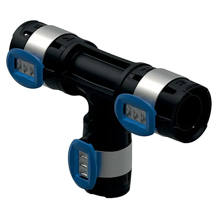 Geberit FlowFit Reduceer T-stuk, persverbinding - 16 x 20 x 16 mm, Diameter: 16 mm